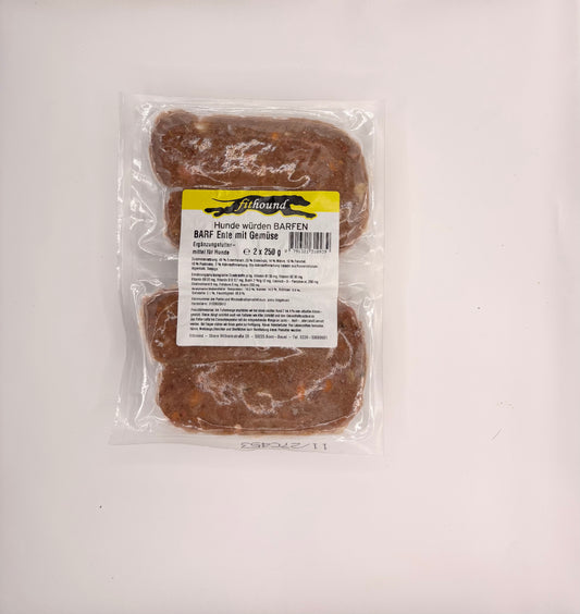 BARF Ente mit Gemüse 2 x 250 g