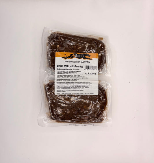 BARF Wild mit Gemüse 2 x 250 g