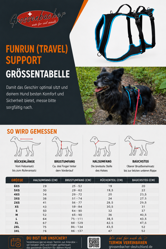 Dog's FunRun - Travel Support + Brustring