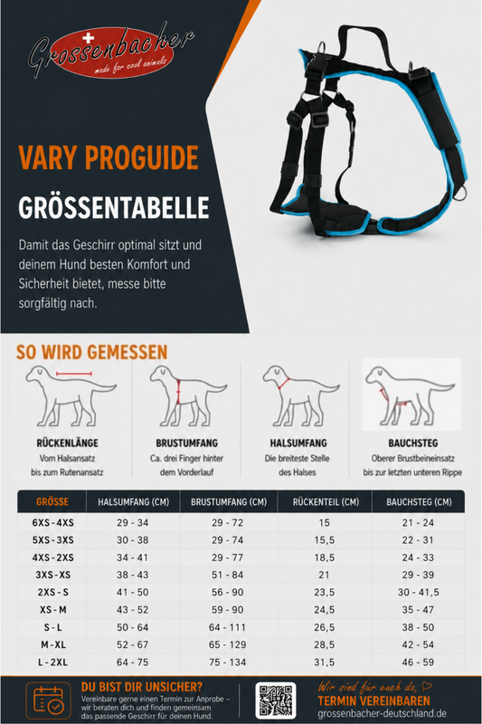 Ausbildungsgechirr VARY ProGuide + Brustring
