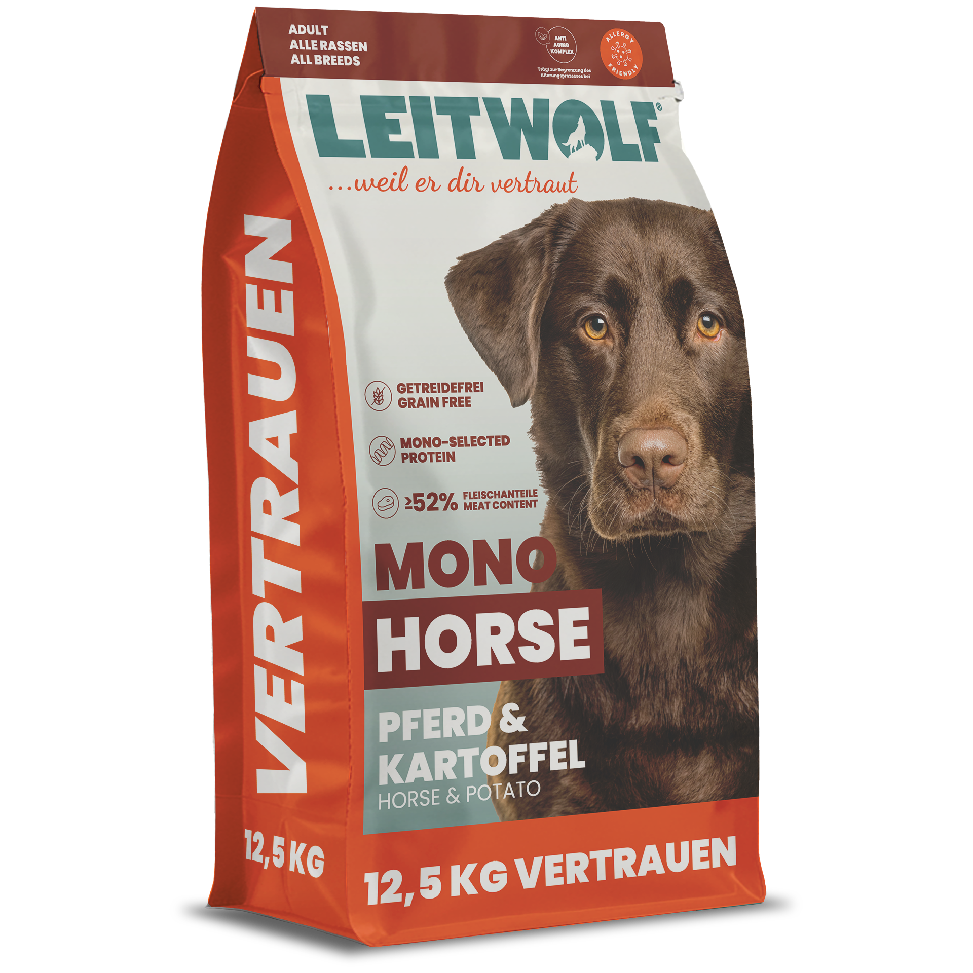 Leitwolf Mono Pferd mit Kartoffeln – Grossenbacher Geschirre