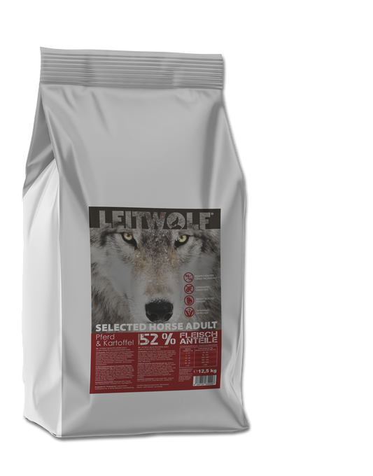 Leitwolf Mono Pferd mit Kartoffeln