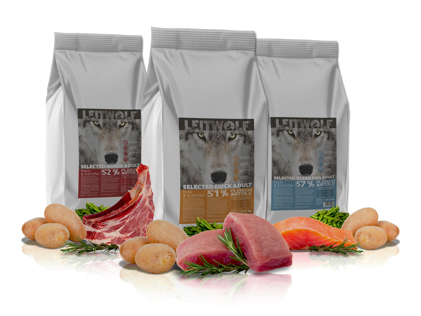 Leitwolf Selected Fisch mit Kartoffeln