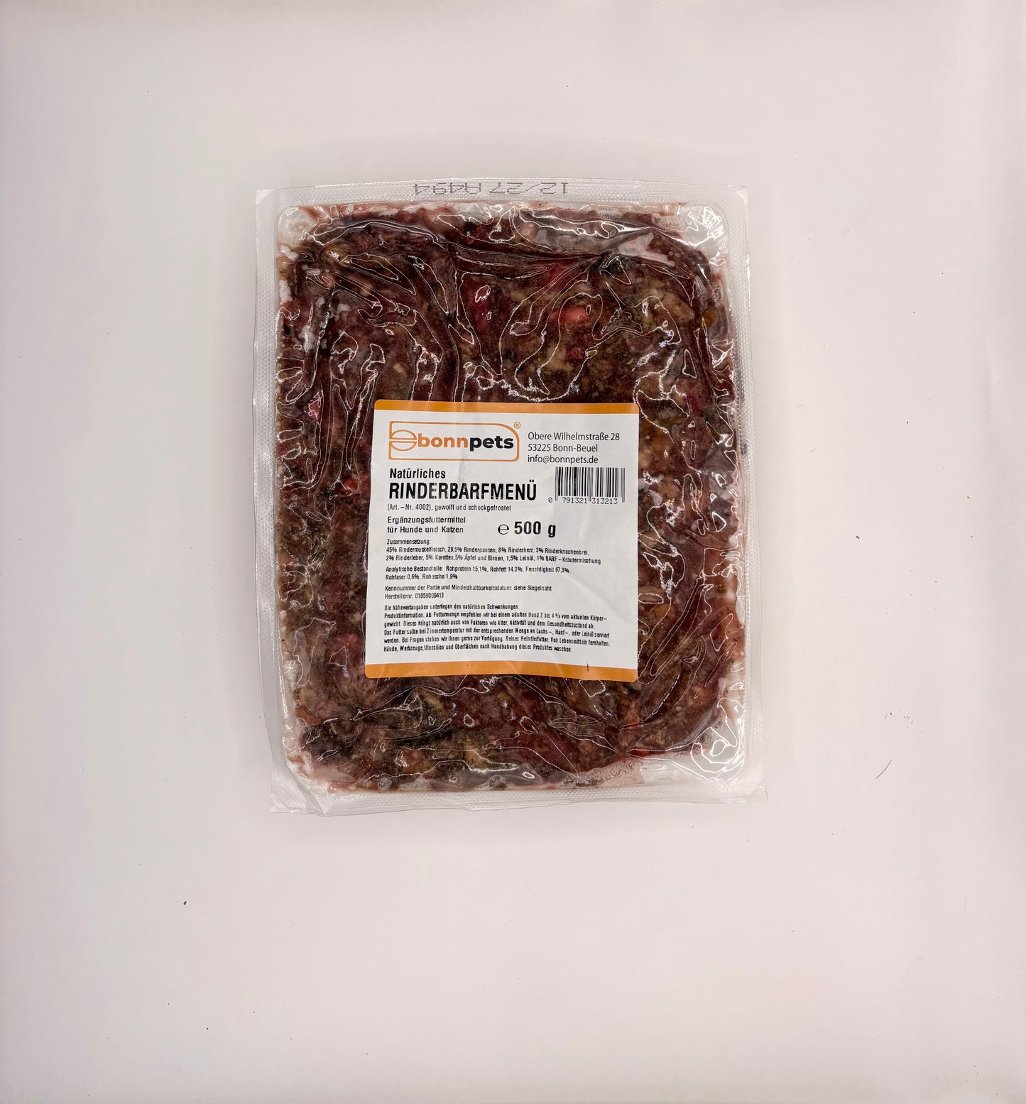 NUR ONLINE! Natürliches Rinderbarfmenü bonnpets 500 g