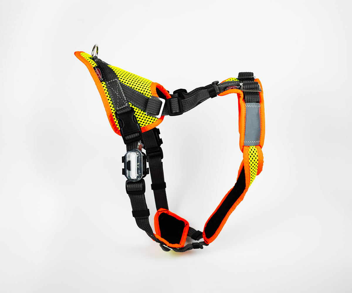 VARY Mantrailing V Geschirr mit LED (verstellbar) optional mit Laufrolle