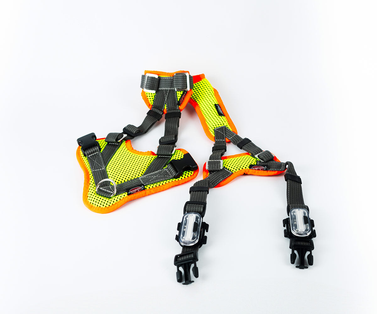 VARY Mantrailing V Geschirr mit LED (verstellbar) optional mit Laufrolle