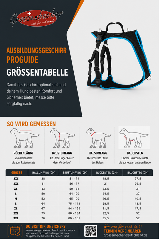 Ausbildungsgeschirr ProGuide + Brustring