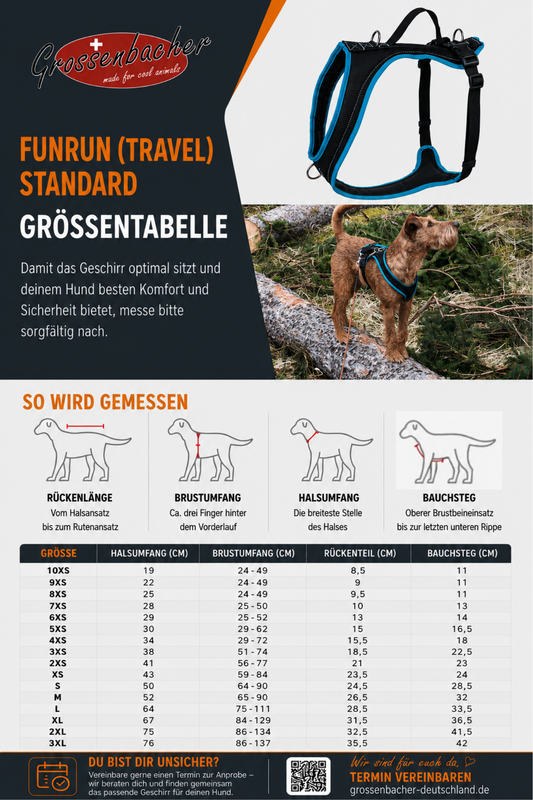 Dog's FunRun - Travel Standard + Brustring