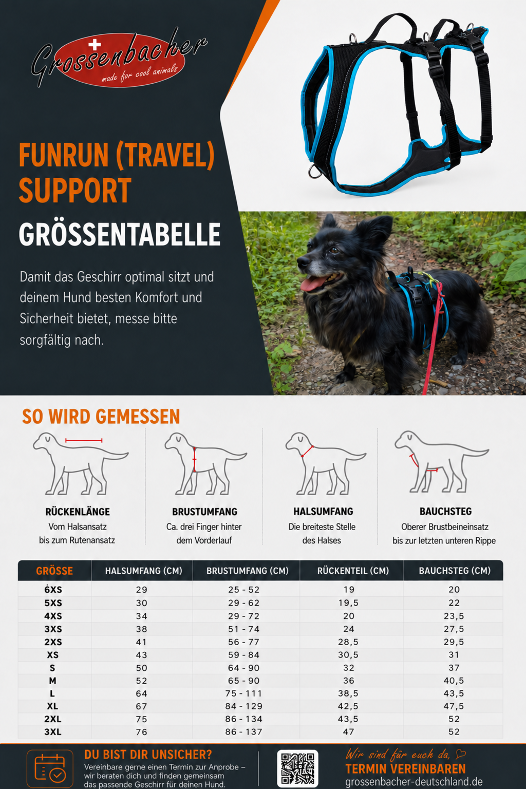 Dog's FunRun - Travel Support + Brustring