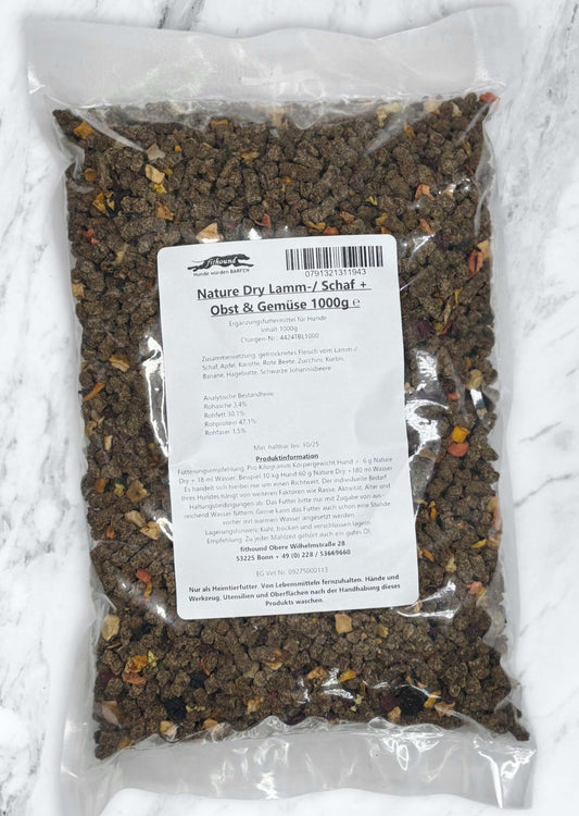 NATURE DRY Lamm/ Schaf + Obst & Gemüse, getrocknet 1kg