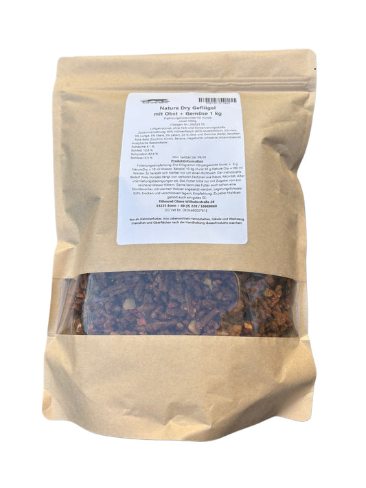 NATURE DRY Geflügel + Obst & Gemüse, getrocknet 1kg